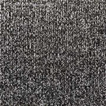 Rayon polyester spandex rib